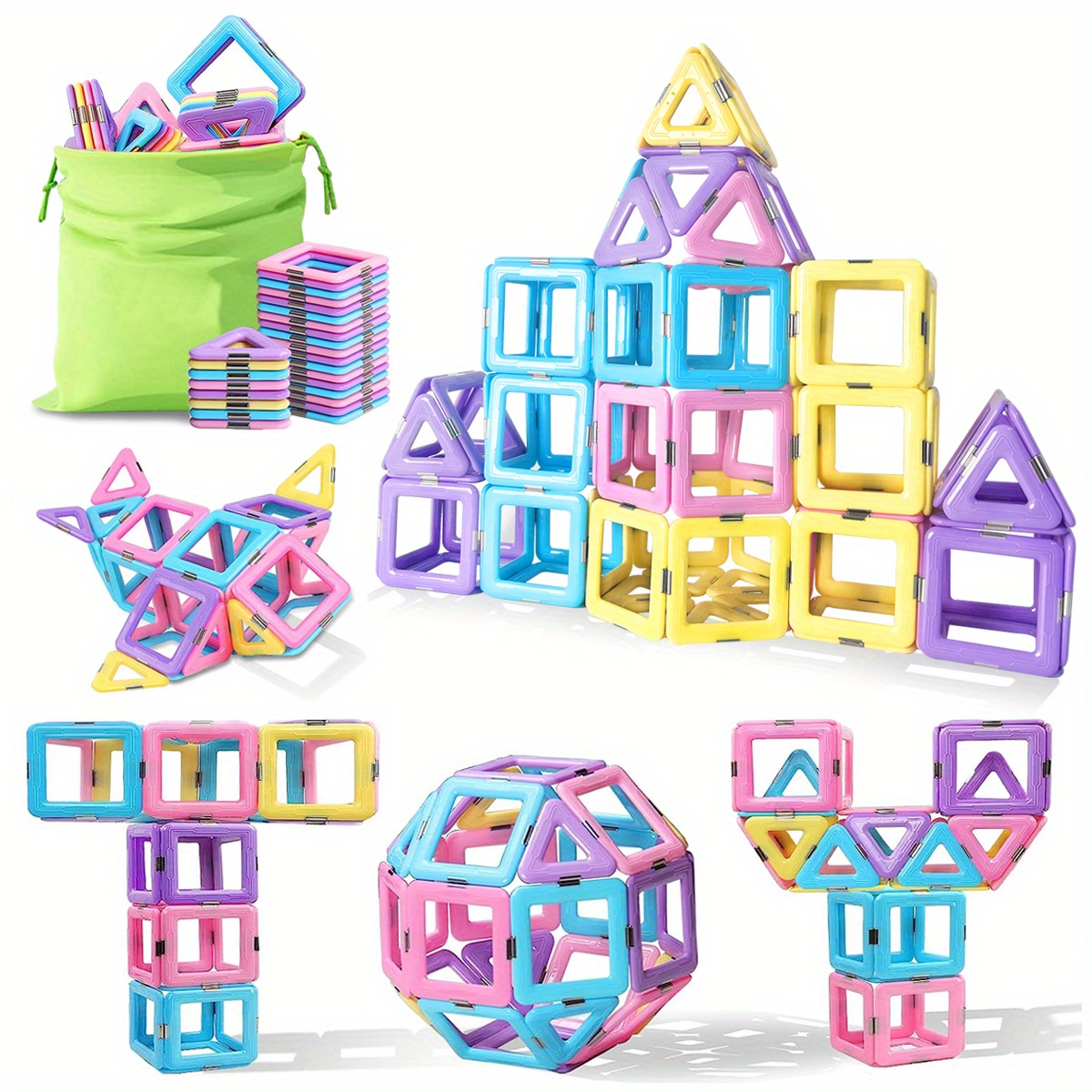 Blocs Magnétiques Ensemble De Blocs De Construction Magnétiques Pour  Enfants Blocs Magnétiques Macaroon Jouets STEM Jouets De Construction  Créatifs Et Éducatifs Pour Enfants De 3 À 6 Ans Cadeaux D'anniversaire -  Temu France