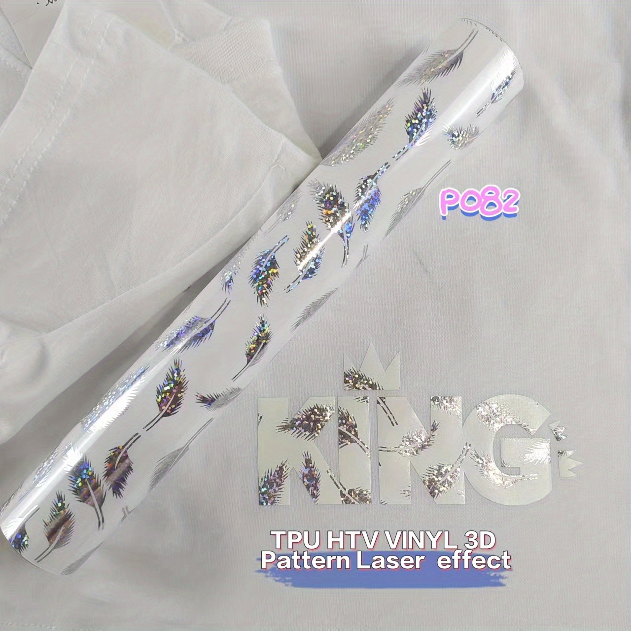Laser Holographic 3d Pattern Heat Transfer Vinyl Diy Film - Temu