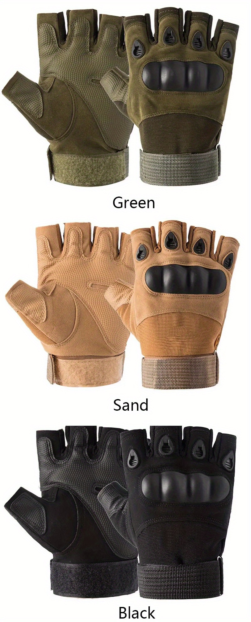 Guantes Tácticos De Medio Dedo, Guantes Militares Al Aire Libre, Guantes De  Ciclismo De Motocicleta Airsoft De Caza De Tiro Deportivo - Temu Spain