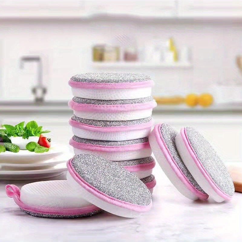 Double Side Dishwashing Sponge Pan Pot Dish Wash Sponges - Temu