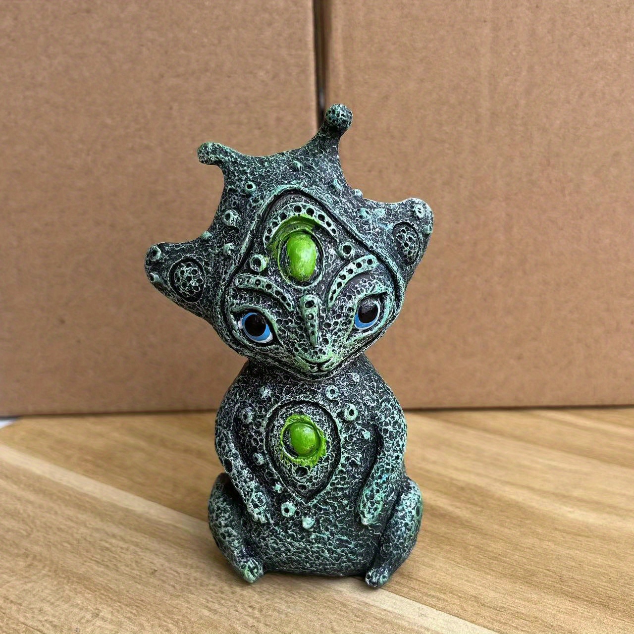 3 eyed Alien Sculpture: Add A Magical Touch Garden Handmade - Temu