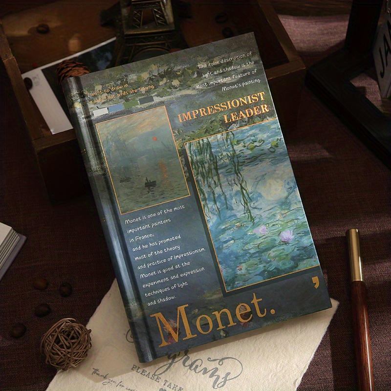 E-shop Impressionistisches Notizbuch mit Vintage-Farbseiten für Tagebucheinsätze
