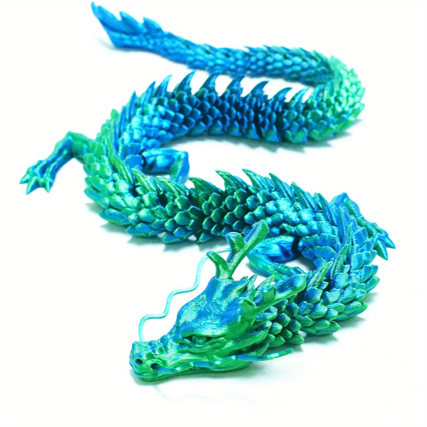 Laser Holographic 3d Printed Dragon With Articulated Joints - Temu