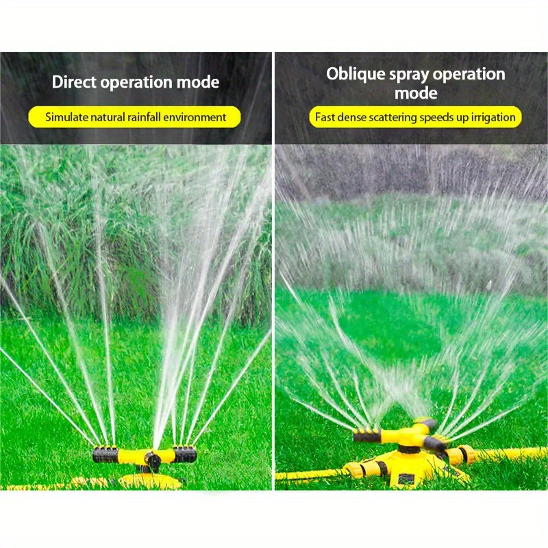 Lawn Automatic Sprinkler 3 Adjustable Rotating Arms Temu