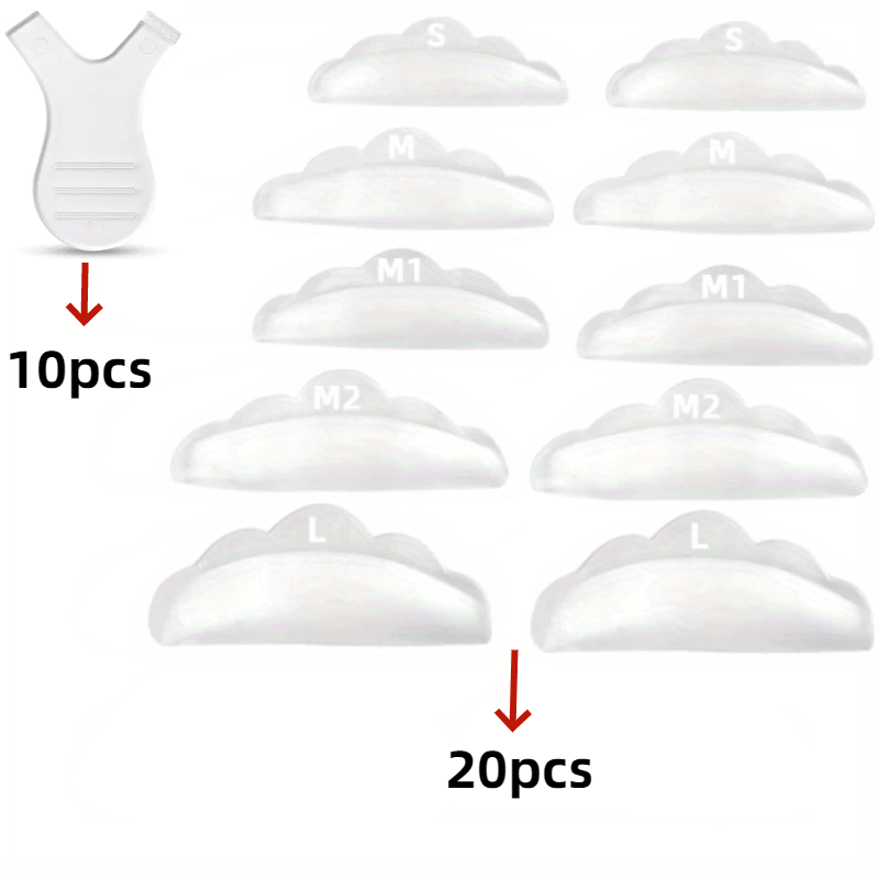 E-shop 30 Stück Wimpernlifting Set Silikon Pad Wimpern Perms Pads Wimpernverlängerung Zusätze 3D Wimpernzange Applikator Werkzeuge