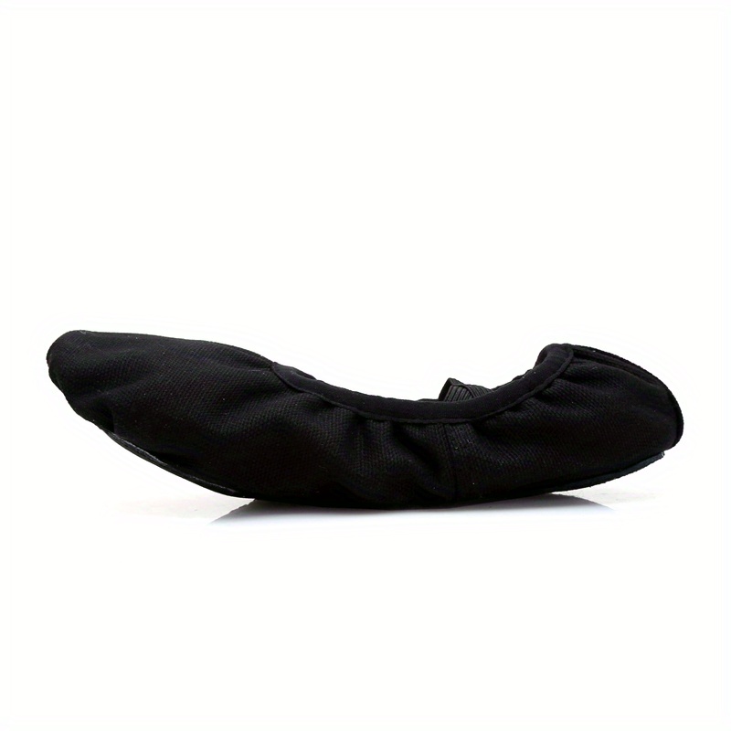 Elegant Solid Color Slip On Ballet Shoes for Girls, Anti Slip Soft Sole Dancing Shoes for Practice Performance, All Seasons