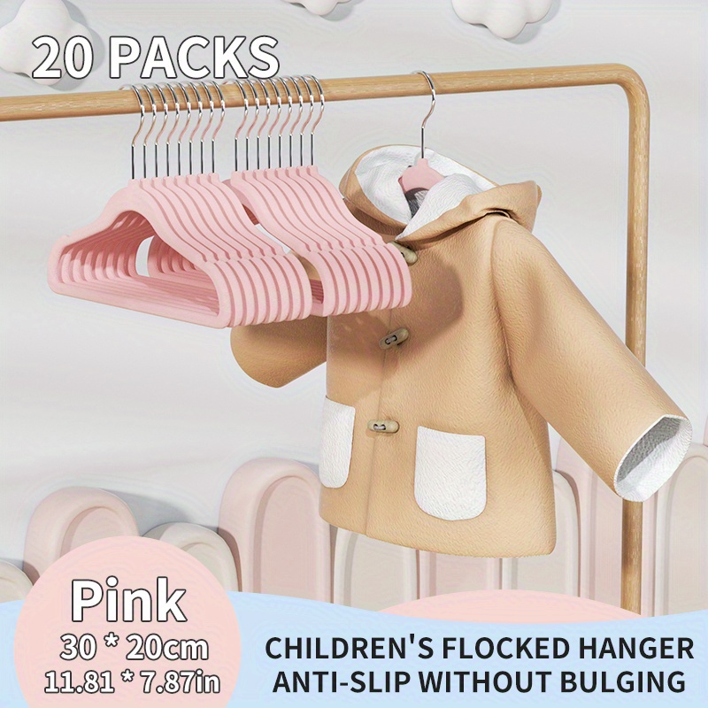 Kids Coat Hanger 30 Pack - Pink