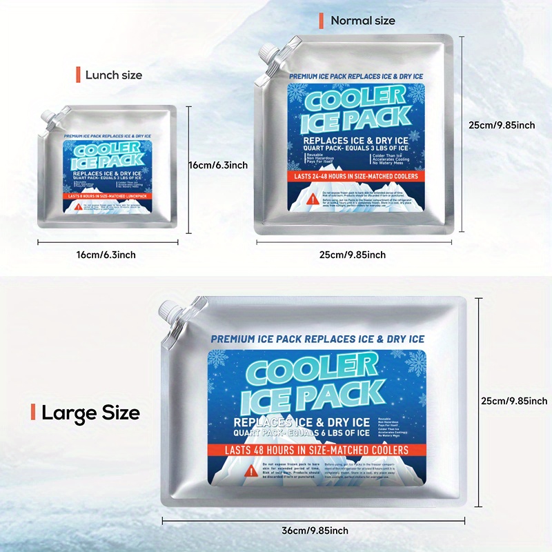 Long lasting Reusable Cold Packs For Coolers Lunch Bags And - Temu