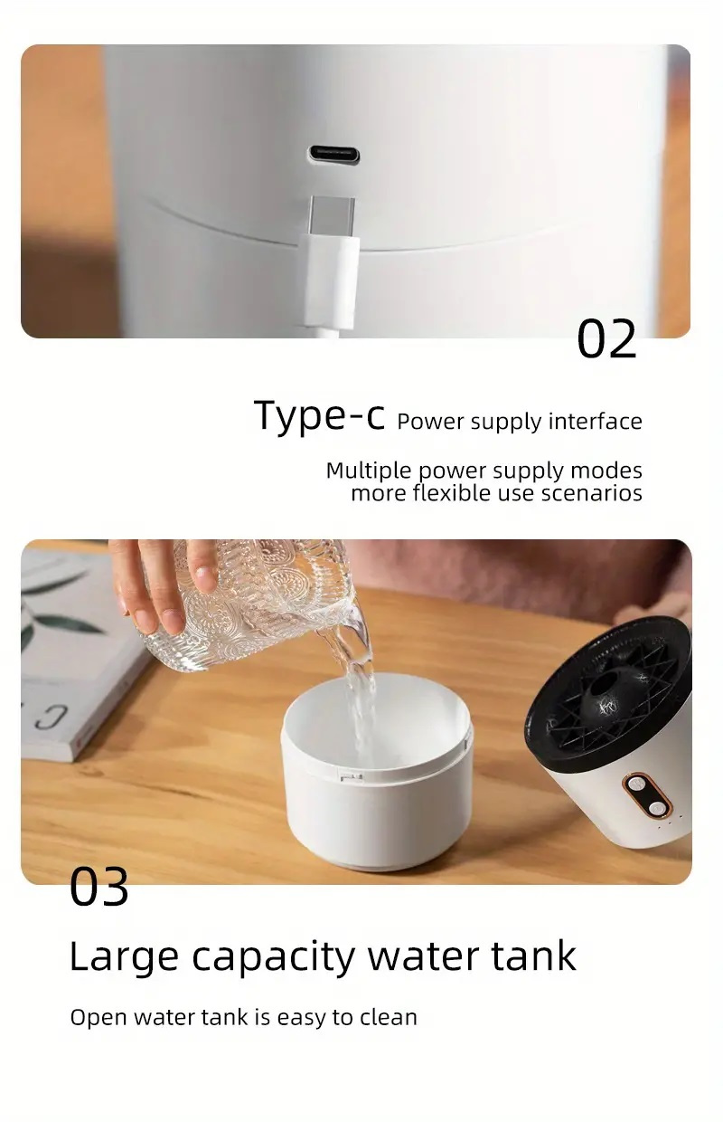 1pc air humidifier aromatherapy essential oil v26simulation volcanic humidifier independence day halloween christmas wedding birthday party supplies camping bbq accessories beech vacation essential details 5