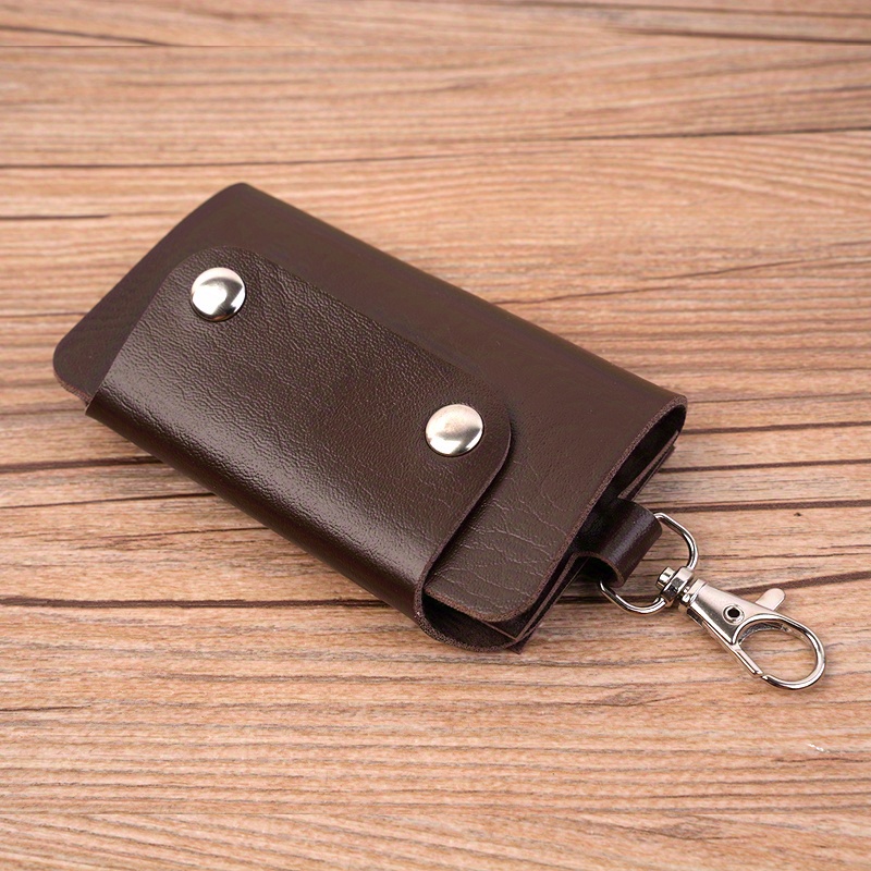 Mini Leather Key Holder, Minimalist Keychain Case Wallet, Key Storage Case,  Key Protector - Temu