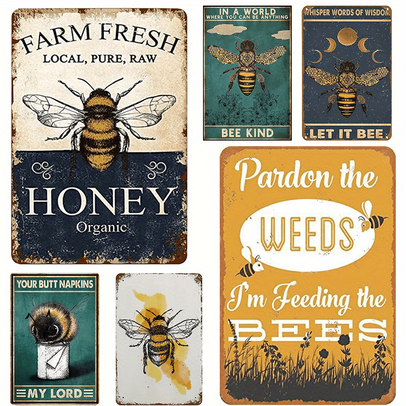 Farm Fresh local honey bee decor for the home