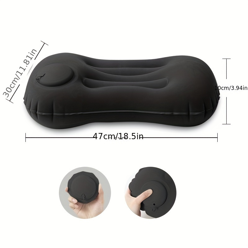 1pc Inflatable Camping Pillow, Multi-functional Travel Pillow