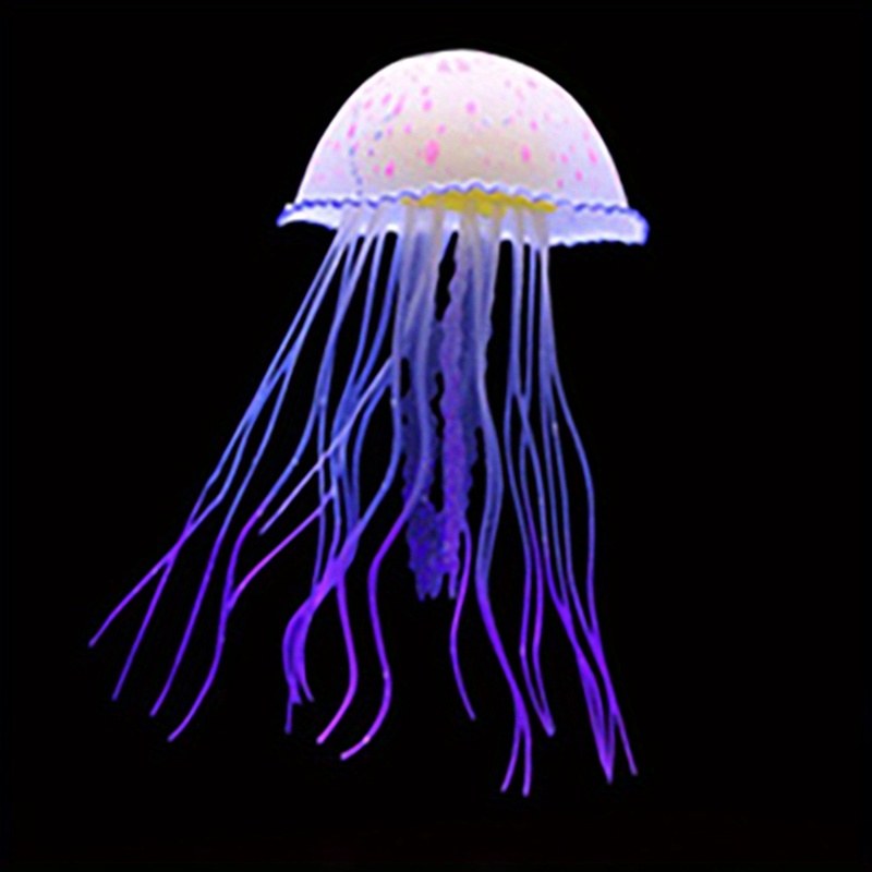 Medusas artificiales luminosas de silicona brillantes, adornos