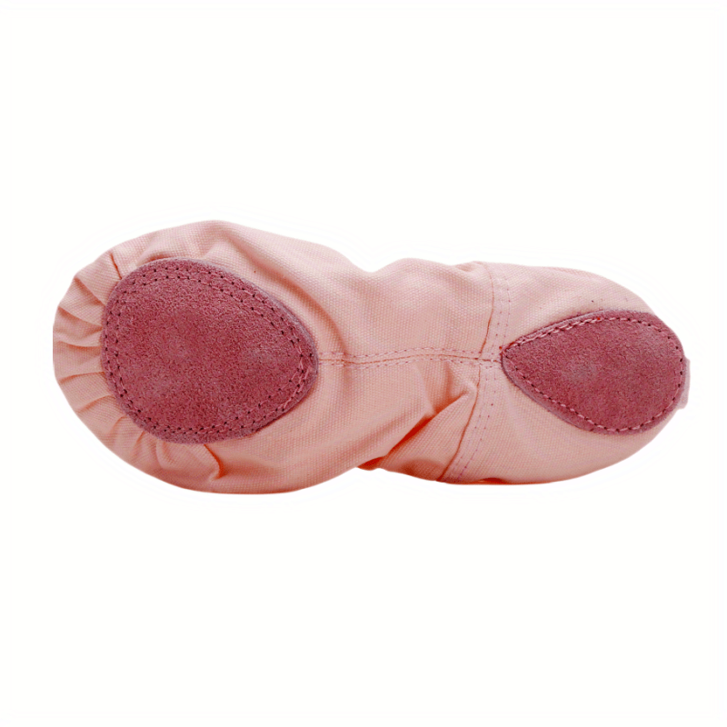 Elegant Solid Color Slip On Ballet Shoes for Girls, Anti Slip Soft Sole Dancing Shoes for Practice Performance, All Seasons