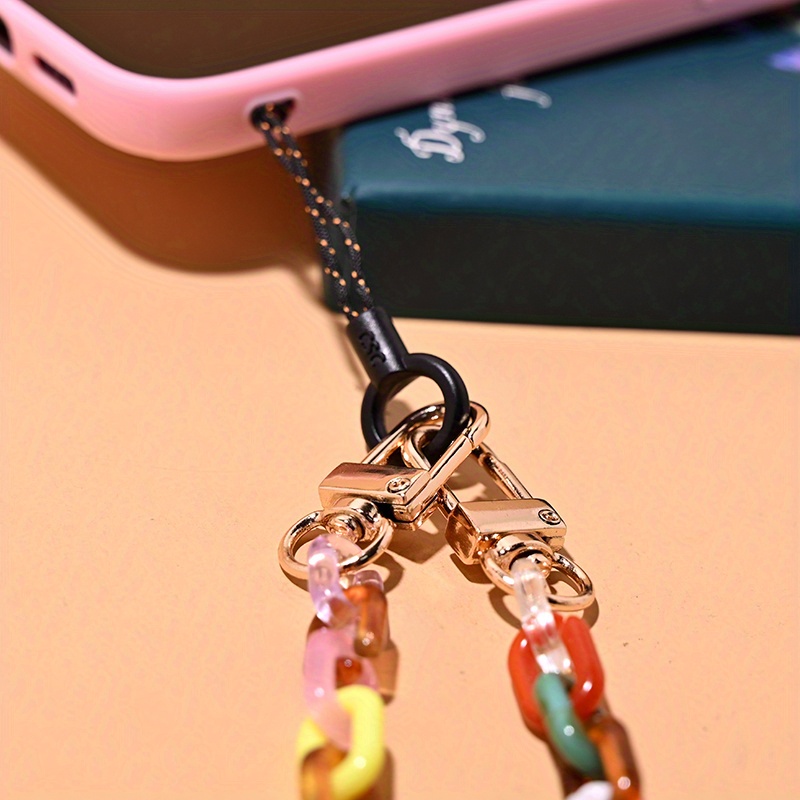  VILLFUL Mobile Phone Straps Phone Lanyard Handmade Acrylic  Beads Beaded Keychain Wristlet Cellphone Beaded Lanyard Camera Lanyard  Cellphone Chain Holder Phone Decor Hanger Intelligent : Cell Phones &  Accessories