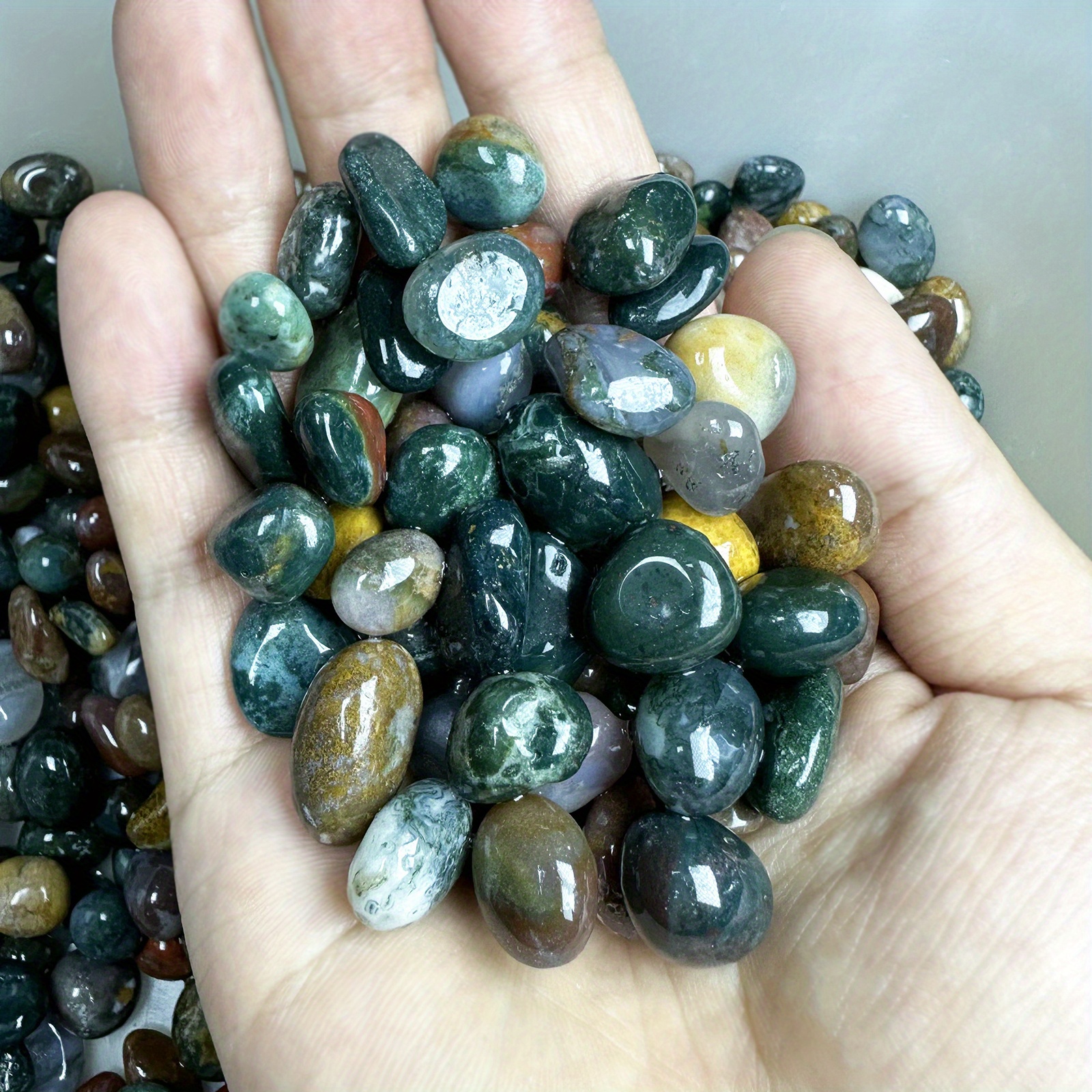 25g Ocean Jasper Indian Agate Tumbled Chip Stones Crushed - Temu Republic  of Korea