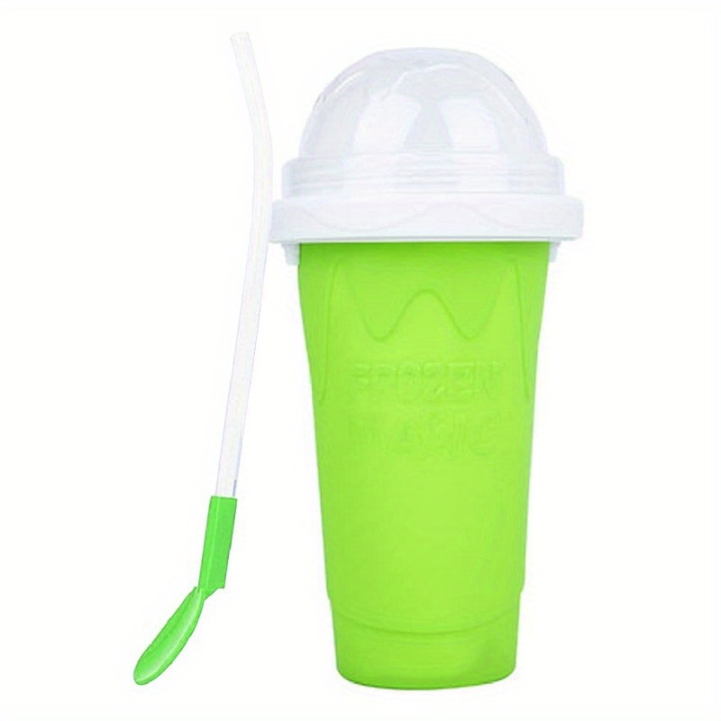 Slushy Maker Cup Frozen Magic Squeeze Cup Travel Portable Double Layer  Silica Pinch Cup Summer Cooler Smoothie Cup Homemade Slushie Milkshake Maker  DIY for Kids & Adults 