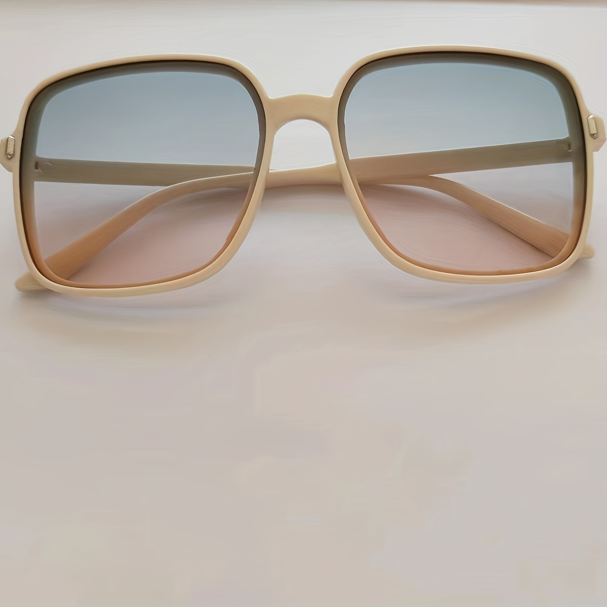 813018 candy color square sunglasses female color transparent