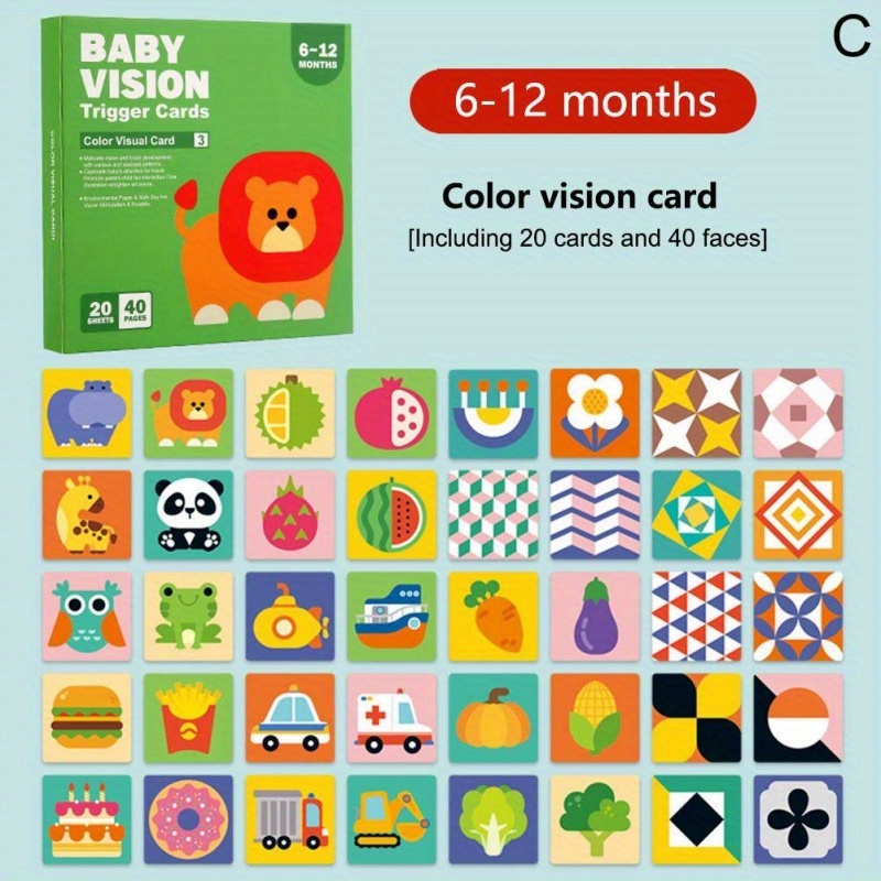Aimiya 18Pcs Baby Educational Flashcards Mini Round Reusable Rich Content  Comfortable Grip Multipurpose Preschool Cognition Paper Baby Vision Trigger  Cards Educate Toy 