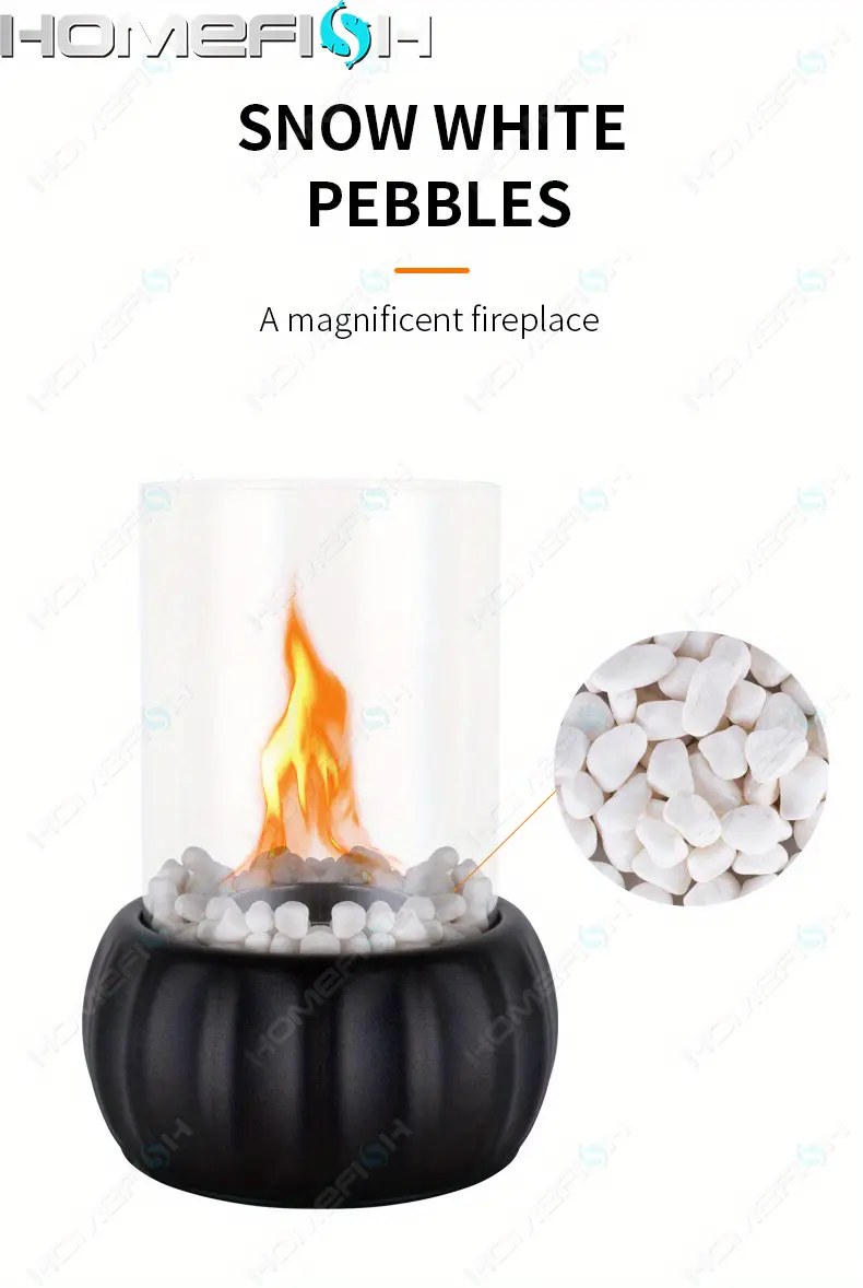 1pc real fire huge pumpkin alcohol lantern light indoor fire pit mini alcohol lantern fireplace glass table accessory personal fireplace indoor outdoor camping rectangle fire pit alcohol fireplace details 7