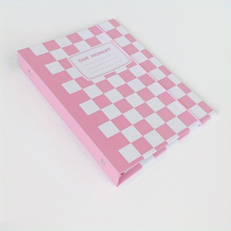 Cool Item Checkerboard Storage Book Cute A5 Binder Clip 6 - Temu