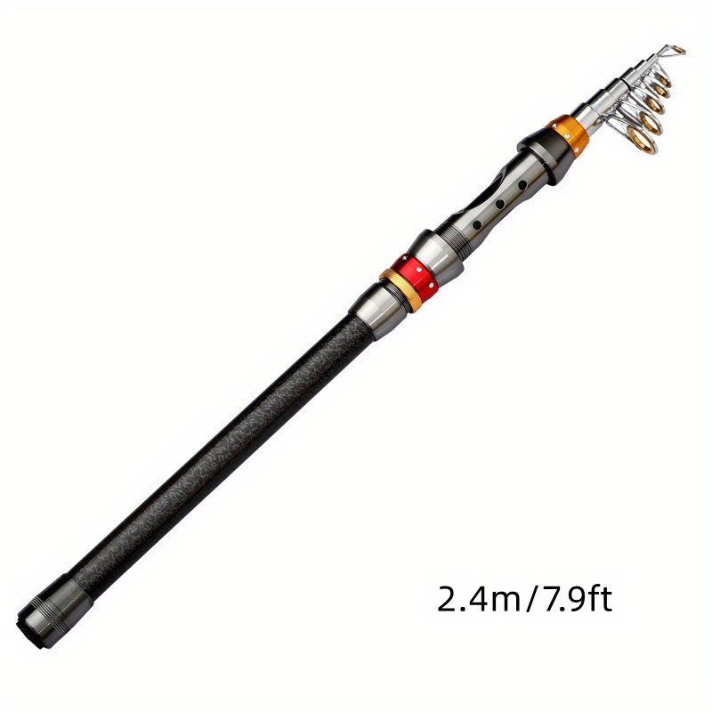 Portable Telescopic Fishing Rod Soft Tail Short Section Raft - Temu Israel