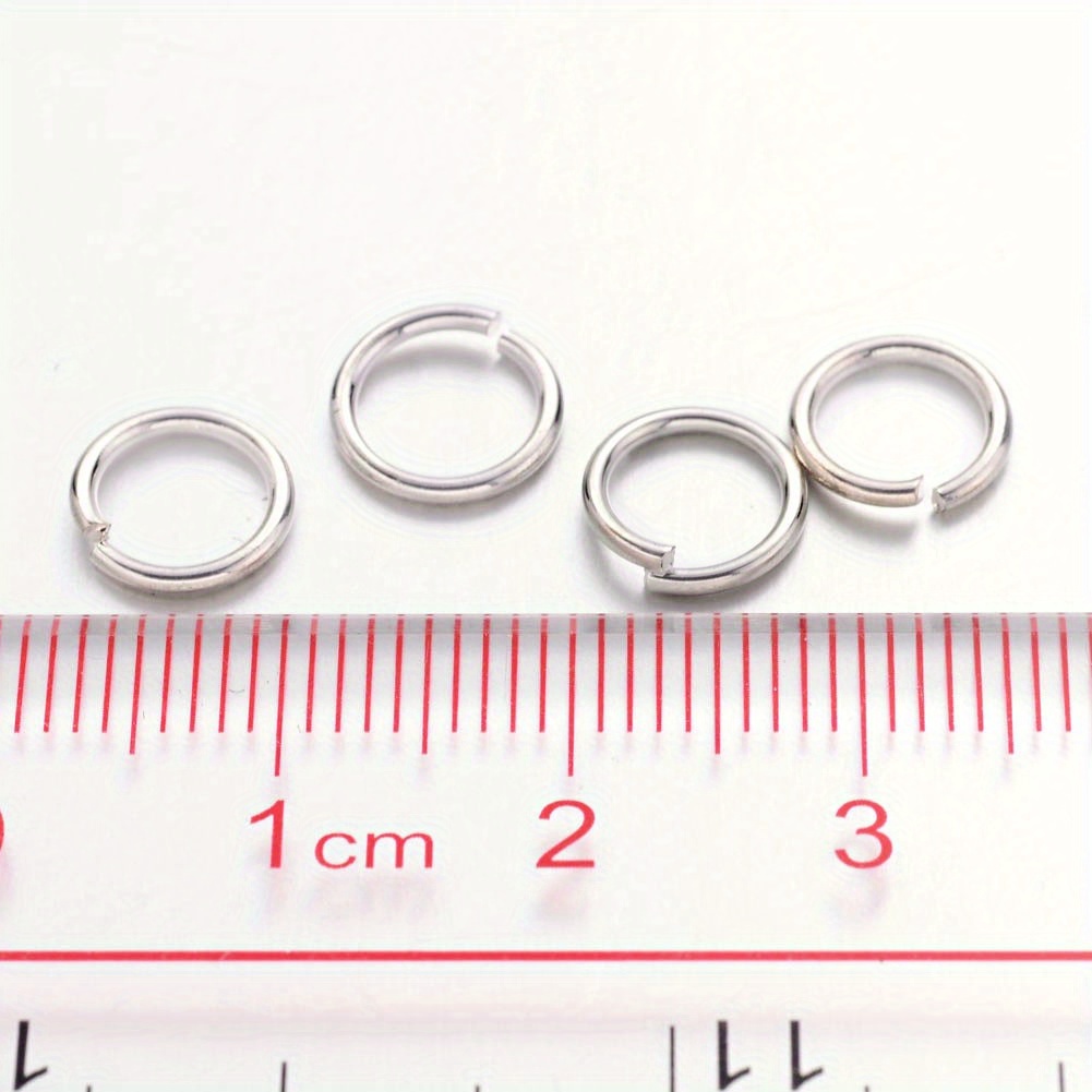 Platinum Plated Brass Open Jump Rings Copper Steel - Temu