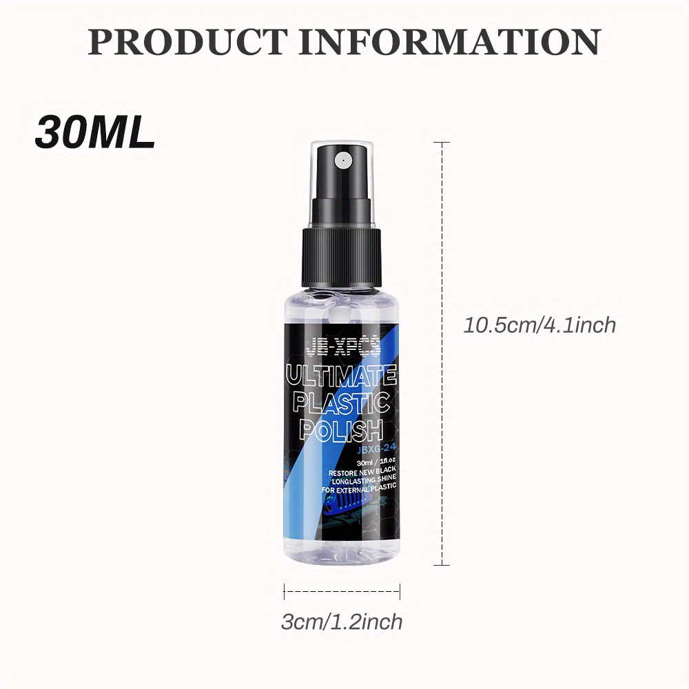30ml Plastic Refurbishment Agent For Automotive Plastic Parts Refurbishment  Paint Paste Maintenance Paint Care Wax Agent Cleaner - Price history &  Review, AliExpress Seller - Sakuragi Car Goods Store