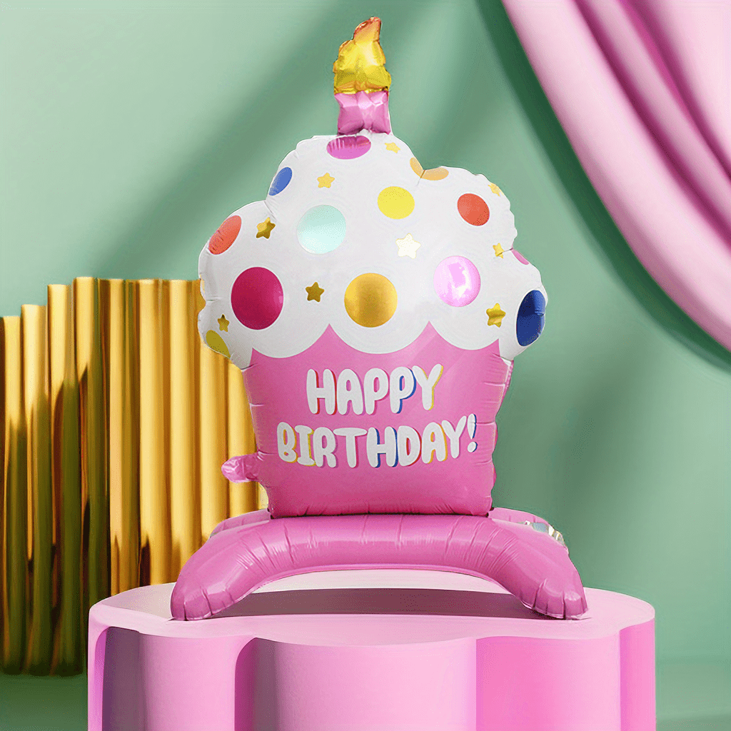 1pc 34 Pollici Standing Candle Balloon Torte Compleanno In - Temu