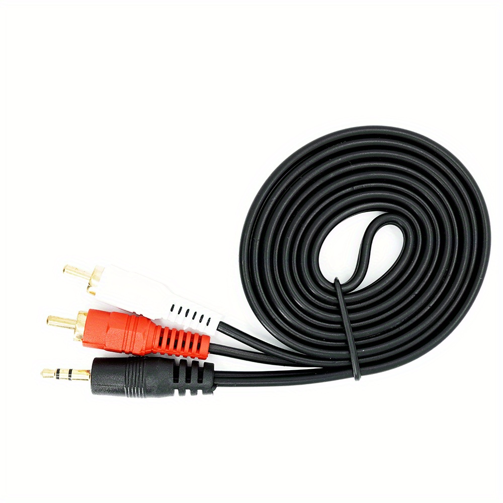 Audio Aux To 2 Rca: Boost Your Audio Quality With 1.5 Meter - Temu