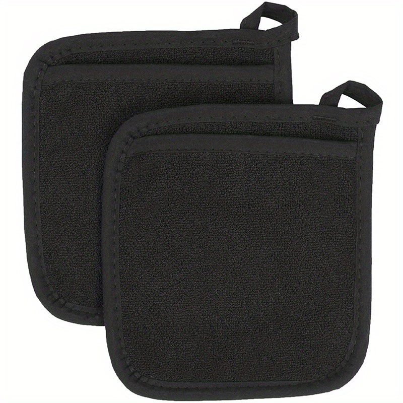 Cotton Oven Mitts Pot Holders Premium Terry Hot Pads Heat - Temu