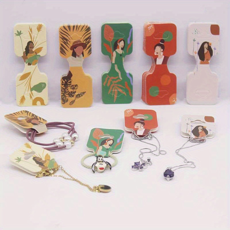 50 Cards (non Self adhesive) Jewelry Packaging - Temu