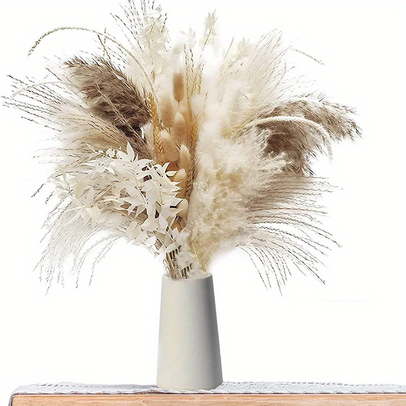 Fall Decor Natural Pampas Grass Bouquet Decorations - Temu