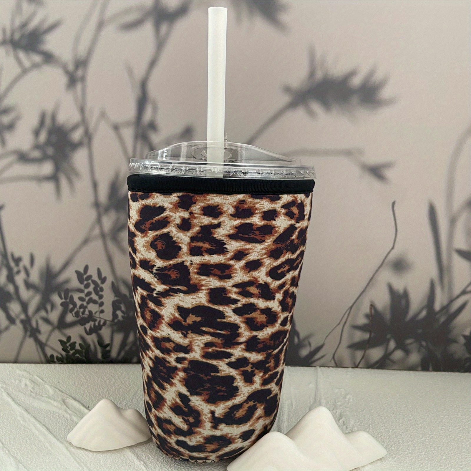 Reusable Iced Coffee Insulator Sleeves For Cold Beverages And Neoprene Cold  Coffee Cup Sleeves Cooler Cover For Coffee Cups(leopard Print) - Temu