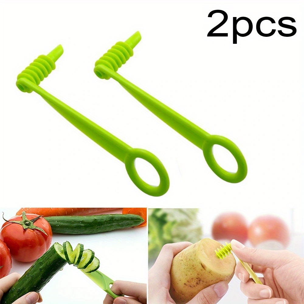 Travelwant 4Packs Vegetables Spiral Knife Carving Tool Potato Carrot  Cucumber Salad Chopper Manual Spiral Screw Slicer Cutter Spiralizer,  Kitchen