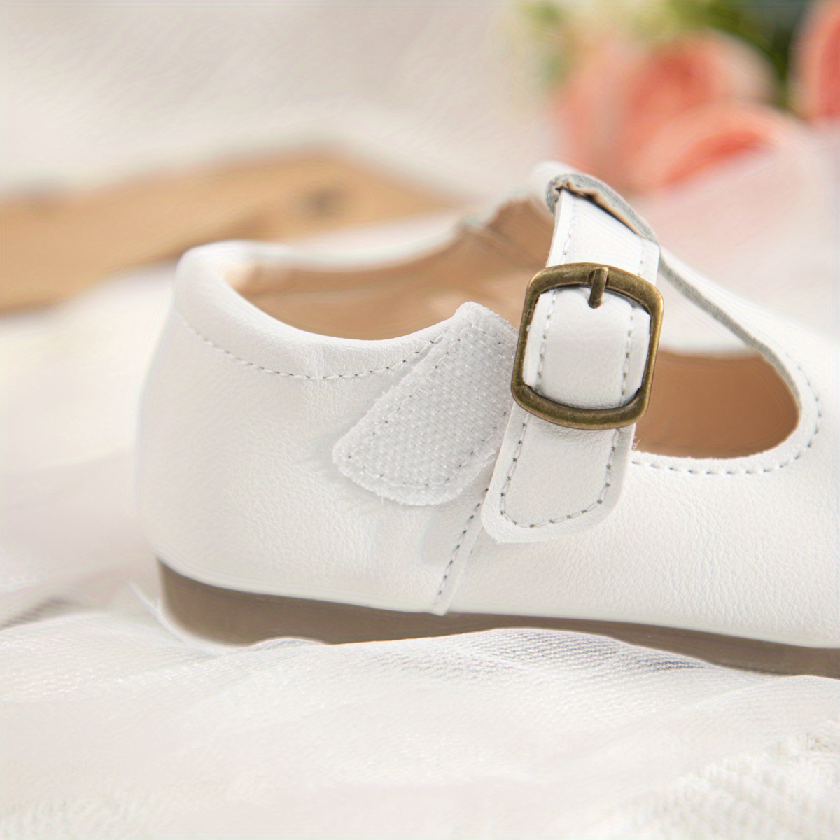 K KomForme Zapatos Mary Jane para niña con tacón bajo con diamantes de  imitación de princesa, zapatos planos de vestir para niños pequeños y niños