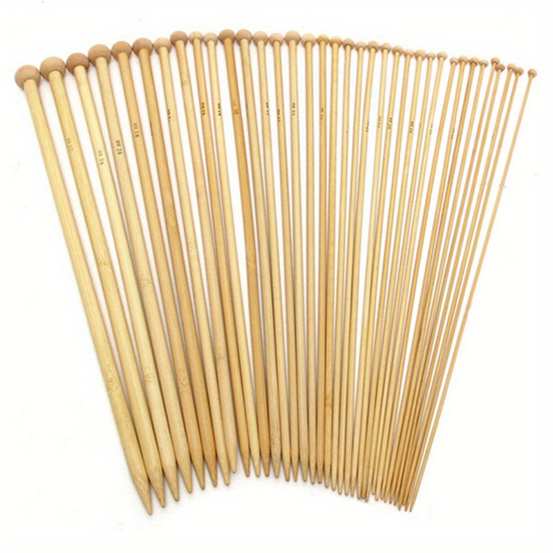 75pcs Bamboo Knitting Needles Set, Double Pointed Handmade Knitting Needles  For Beginners And Professionals, Knitting Needles Set 2 To 10mm For Socks