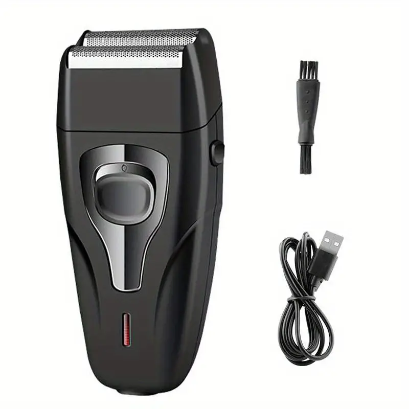 3pcs set hair clipper mens beard trimmer professional usb rechargeable electric hair clipper details 2