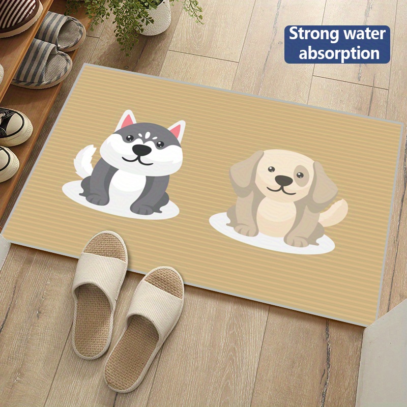 Cat Dog Bath Mats Cute Cartoon Animal Non Slip Carpet Entrance Door  Bathroom Living Room Rug Kitchen Toilet Floor Mat Home Decor