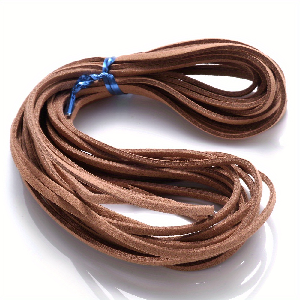 6.0 mm Round Leather Cord, 5 Meters Faux Suede Round Leather Cord Rope  String for Jewelry Making, Necklaces Bracelets, DIY - AliExpress