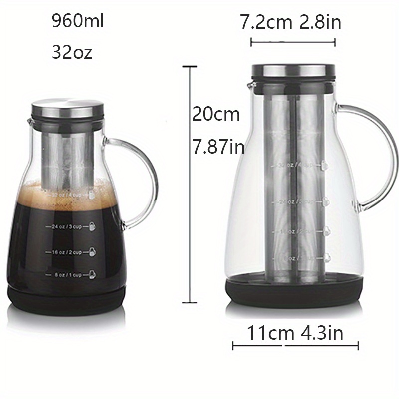  Airtight Cold Brew Iced Coffee Maker Pitcher (& Iced