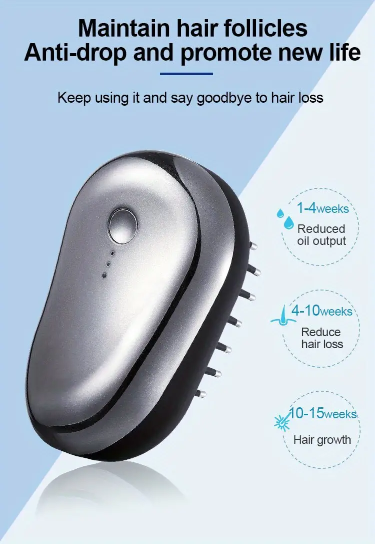 lllt laser hair comb infrared ems scalp care portable vibration massage hair generator details 1