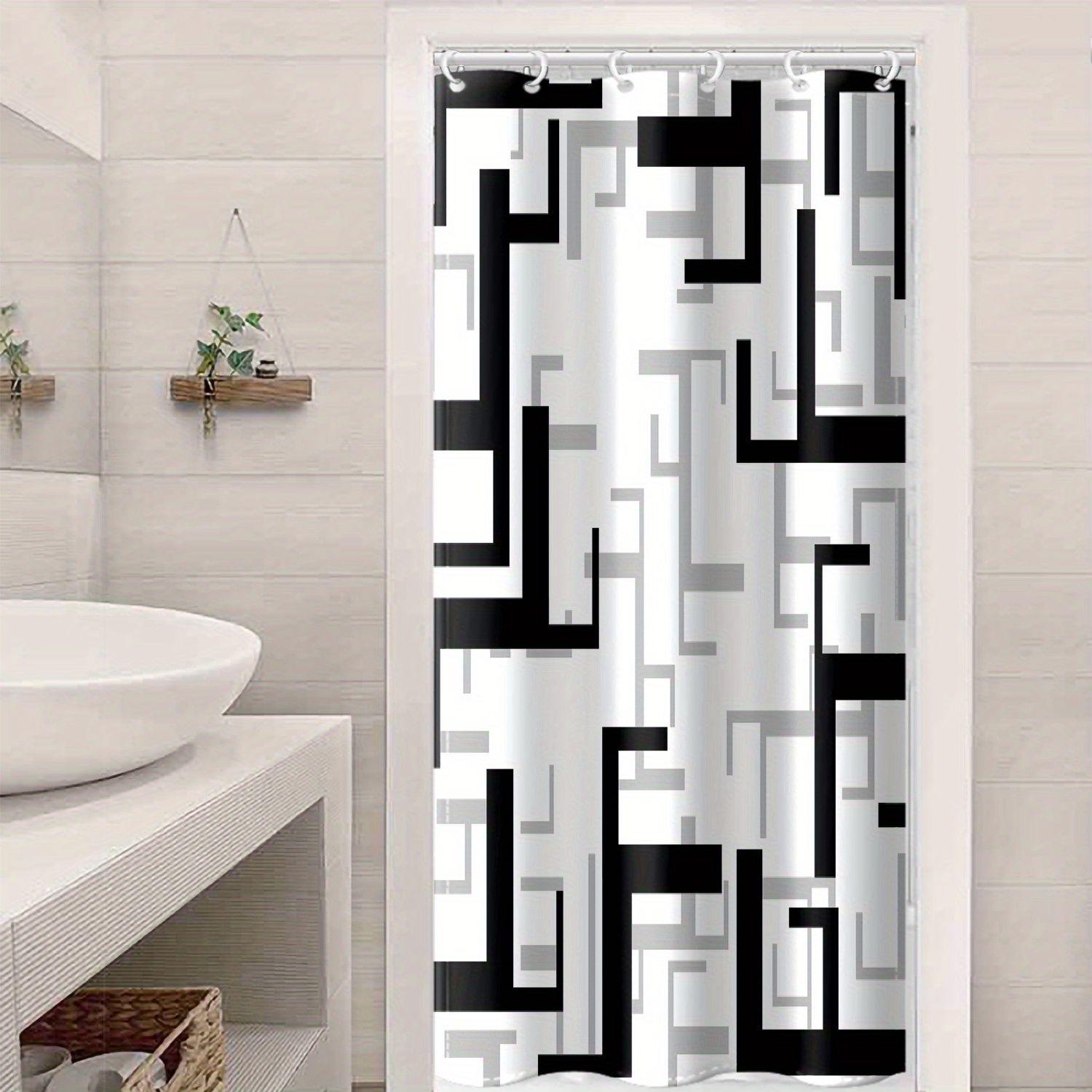 Hooked Shower Curtains