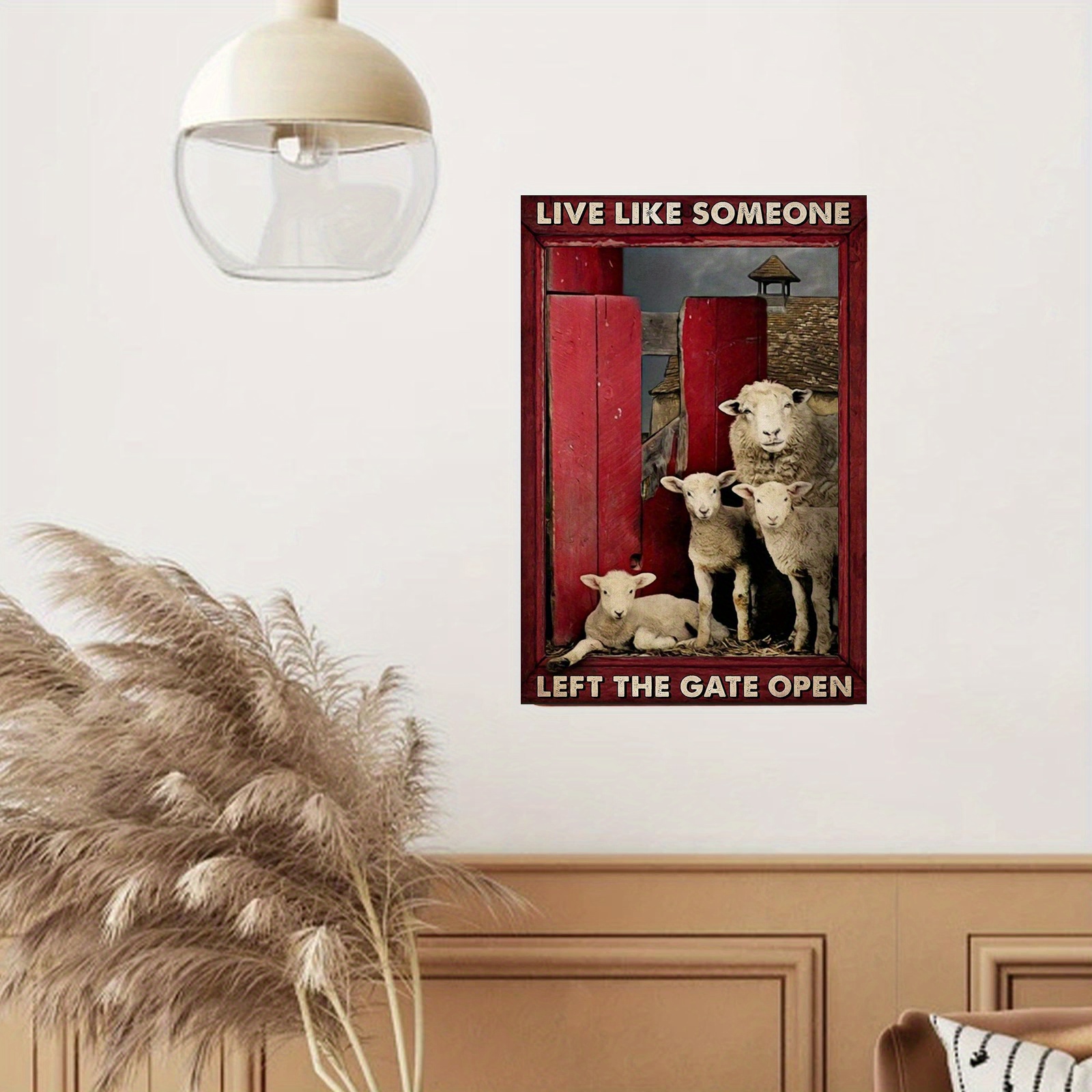 Live Like Someone Left the Gate Open, Cow Funny Wine Glass Farmhouse Best  Friend Gift for Women