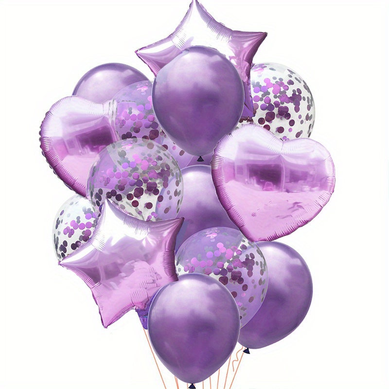 Ballon Coeur - violet - Bouquet de Ballons