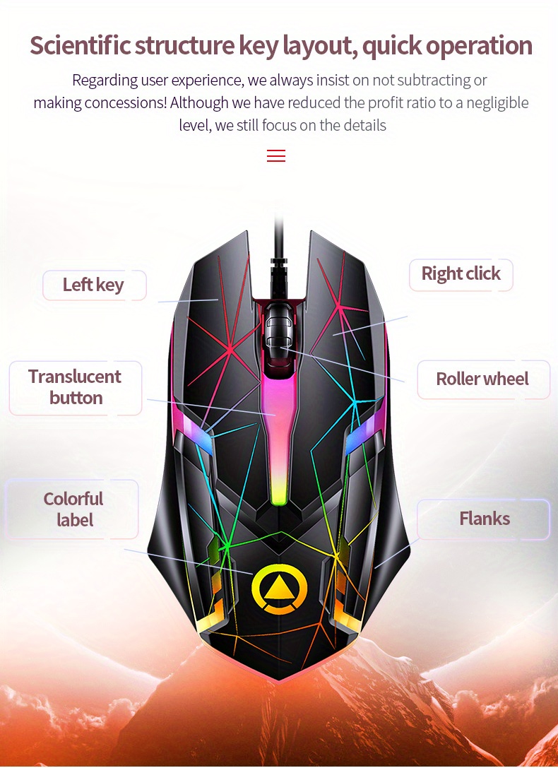 Upgrade Your Gaming Experience With YINDIAO's Wired Keyboard & Mouse Set