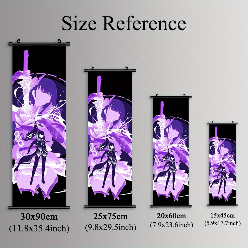 Plastic Hanging Painting, Gension, Game, Cartoon, Canvas Posters, Art