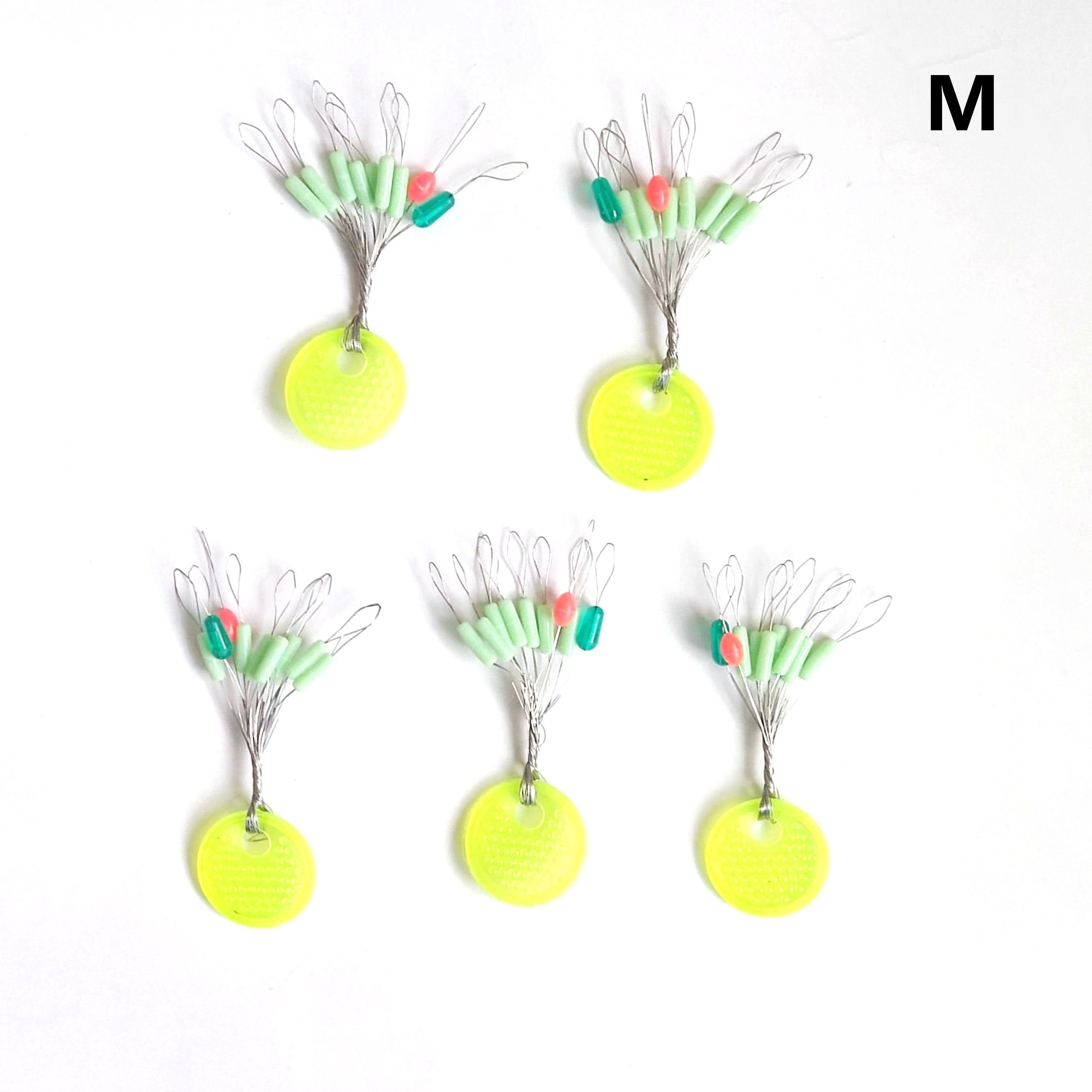 Colorful Fishing Rubber Bobber Beads Stoppers Cylinder Shape - Temu