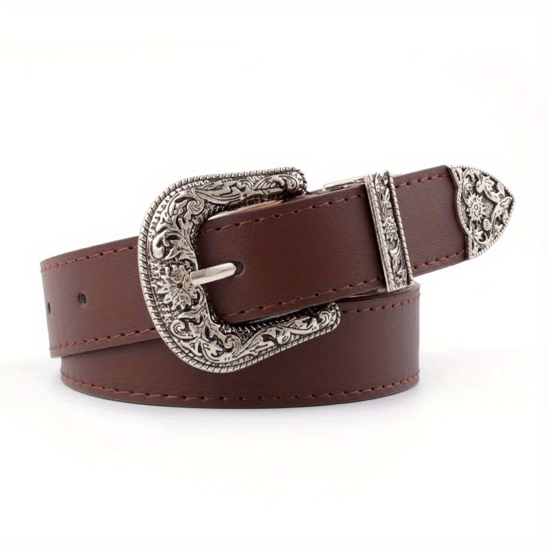New Fashionable Girls' Button Belt Retro High-quality Belt