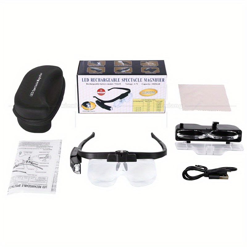 Head Magnifying Glass [rechargeable] Headwear Magnifying - Temu